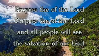 Prepare the way of the Lord  hymn instrumental lyrics advent [upl. by Seafowl]