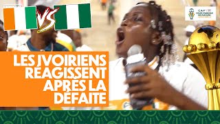 LES IVOIRIENS RÉAGISSENT APRÈS LA DÉFAITE CONTRE LE NIGERIA [upl. by Wilmette262]