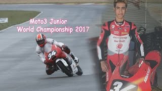 Andi Gilang jadi sorotan di Moto3 Junior World Championship 2017 Seri Pertama [upl. by Novej935]