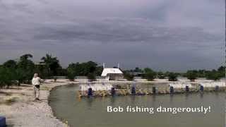 Natural Exotic Fish Fishing Pond Rawang Malaysia  Fly fishing at the with Bob [upl. by Lezah383]