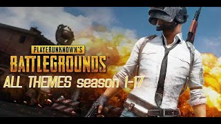 PUBG MOBILE  All Theme Songs SEASON 117 All Lobby Music Season 1 To 17 all theme songs  PUBGM [upl. by Edgar482]