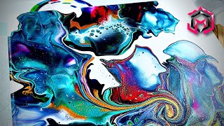 I Used Olga Sobys Dutch Pour Recipe and I LOVE IT Acrylic Pouring for Beginners [upl. by Sanger81]