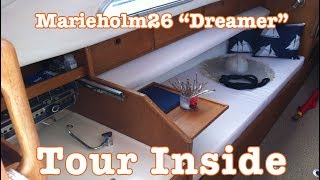 Sea4See l Sailing Vlog l Marieholm26 Folkboat  Marieholm26 Interios [upl. by Atteroc807]