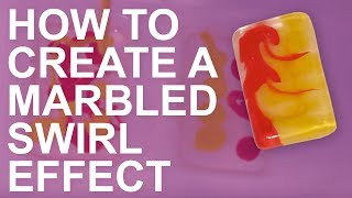 How to Create a Marbled Swirl Effect in Resin Jewelry [upl. by Girard]