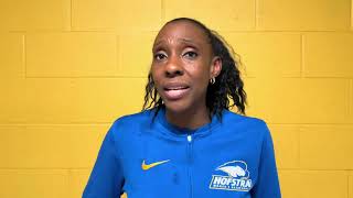 WBB Hofstra Head Coach Danielle Santos Atkinson Postgame vs Towson 21124 [upl. by Doownel]