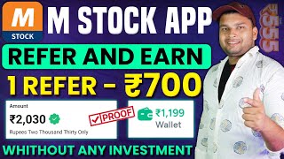 M stock Refer And Earn  M Stock Refer And Earn Full Process  M stock Refer And Earn Withdrawal [upl. by Adiell]