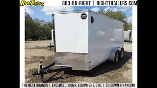 7x14 Wells Cargo  Enclosed Cargo Trailer [upl. by Dotty384]