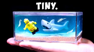 The TINIEST Functioning LEGO Fish Tank [upl. by Aleahcim]