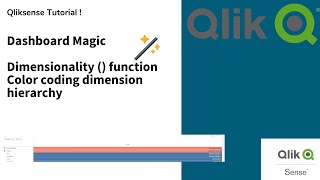 QlikSense Conditional coloring for different dimensional hierarchyDimensionality function [upl. by Critta131]