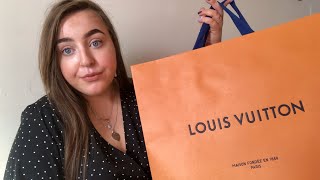 LOUIS VUITTON UNBOXING  DESIGNER  LOGOMANIA SCARF [upl. by Anhcar]