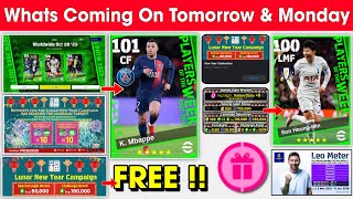 What Is Coming On Tomorrow amp Next Monday In eFootball 2024 Mobile  Potw Worldwide amp Free Coins 🤩🔔 [upl. by Anerbes]