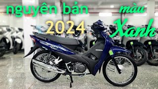 Honda Wave alpha 2024 màu XANH nguyên bản vừa ra mắt tại head Huỳnh Bạch Tùng wavealpha alpha xe [upl. by Valina]