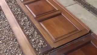 A Large Run of Antique Mahogany Dado Wall Panelling  Panels UKAA [upl. by Narual]