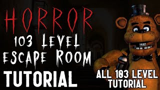 Fortnite Fnaf 103 Level Escape Room Horror Map Tutorial All Level 103 [upl. by Deyes785]