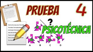 ✅ PRUEBA PSICOTÉCNICA  Ejemplo 04  figuras numéricas personalidad 🔴 [upl. by Yonah]