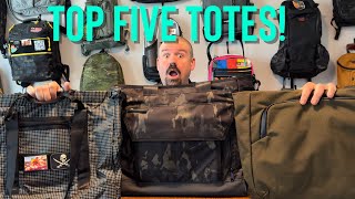 Top Five Best Tote Bags  Updated Laptop Totes [upl. by Niela]