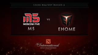 M5 vs EHOME  Loser Bracket Rd 4  English Commentary  Dota 2 International [upl. by Nosidda]