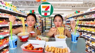 EATING AT 711 FOR 24 HOURS [upl. by Anilemrac]