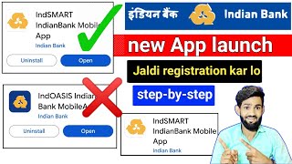 Indian Bank Mobile banking App Registration  how to Registration IndSmart App [upl. by Nnyla]