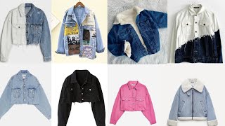 Denim Jacket Design Beautiful JACKET Design For GirlsDenim Jacket Outfit Ideas For Girls [upl. by Teddi]