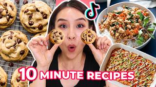 I Tried Viral 10 Minute Recipes 🍪 [upl. by Nyroc694]