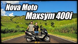 Maxsym 400i  NOVA MOTO do CANAL  Primeira vez na ESTRADA [upl. by Arodnahs]