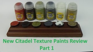 Games Workshop NEW Citadel Texture Paints Review  Martian Ironcrust  Stirland Battlemire [upl. by Lune]