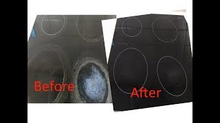 How to clean glass stovetopcooktop using natural ingredients easy and effecient [upl. by Sarine779]