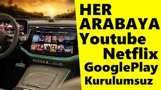 Carlinkit TBOX Tüm Arabalara Youtube ve Netflix Kurulumsuz [upl. by Chard]