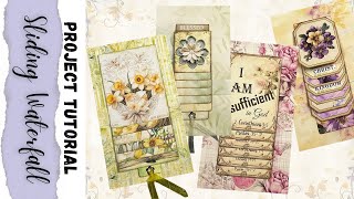 Junk Journal Tutorial featuring a Sliding Waterfall papercrafting junkjournaltutorials [upl. by Siana118]