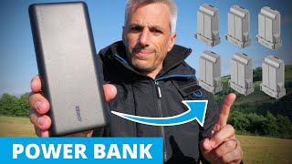 RECHARGER ses BATTERIES en USB  POWER BANK 26800 mAh ANKER [upl. by Akel]