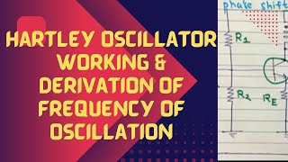 Hartley Oscillator  Derivation of Frequency of Oscillation  With Exam Notes [upl. by Doane567]