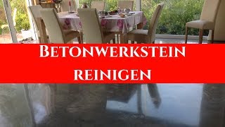 Betonwerkstein Reinigung Terrazzo schleifen und sanieren und imprägnieren Stein Doktor Hamburg [upl. by Ateekal]