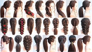 26 superior ponytail hairstyle for girls  hairstyle for outgoing  hairstyle for summer season [upl. by Obed238]