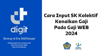 Cara Input SK Kolektif Kenaikan dan Kekurangan Gaji 2024  Gaji Web [upl. by Leupold]