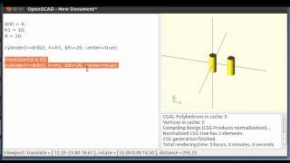 Microtutorial OpenScad 10 Repitiendo tareas 1014 [upl. by Yddet]