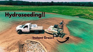 Hydroseeding Very Effective Way to Plant Grass [upl. by Lillian]