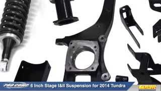 Pro Comp 6 inch Stage IampII Lift for 2014 Tundra [upl. by Annala427]