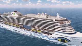 AIDAprima Rundflug um den Neubau von AIDA Cruises [upl. by Anak321]