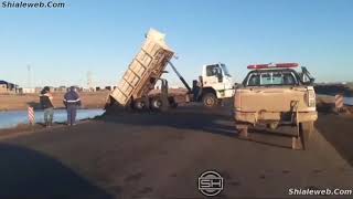 Trabajos De Contencion Reportando desde la orilla de el mar lo que acontece rio gallegos argentina [upl. by Altis638]