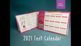 Paano gumawa ng Tent Calendar  2021 Tent Calendar [upl. by Gerome623]