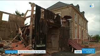 CloyessurMarne  après la tempête il faut maintenant sécuriser la commune [upl. by Schaffer]