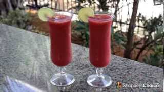 How to make a Strawberry Daiquiri  New Orleans Style Drink Recipe  Tailgator Gas Powered Blender [upl. by Idnim]