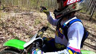 FRO YZ250X and KX100 exploring single track [upl. by Sara-Ann]