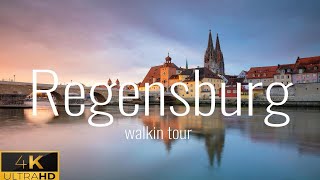 Regensburg  Germany 🇩🇪 Walking Tour 2023  4K 60fps HDR [upl. by Spiers]