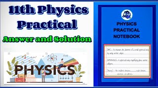 CLASS 11 PHYSICS PRACTICAL  All experiment  vernier caliper  Screw gauge 11thphysics [upl. by Aicercal]