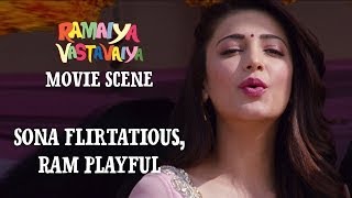 Sona Flirtatious Ram Playful  Ramaiya Vastavaiya Scene  Girish amp Shruti [upl. by Anaul]