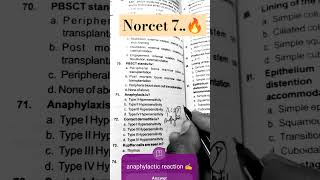 Anaphylactic reaction✍️aiimsnursing neet norcet nursing aiims staffnurse microbiology 🔥yt [upl. by Polinski]