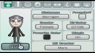 Morrigan  Darkstalkers  Mii 2417 [upl. by Hadeehsar773]