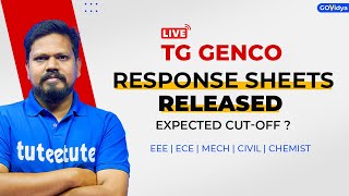 TG Genco  Response Sheets Released  Expected CutOff  EEE  ECE  Mech  Civil  Chemist genco [upl. by Areyk]